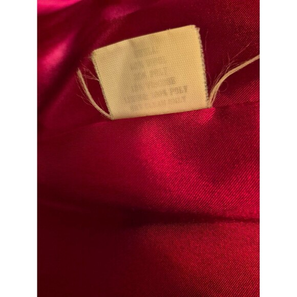 Kristen Blake Vintage Wool Coat Felted Wool Long Dress Coat Red sz 14 - Picture 6 of 6